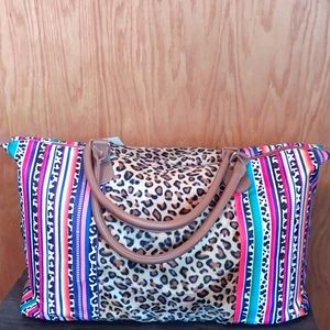 Aztec/Leopard print Duffel  ✨LAST ONE! ⏰